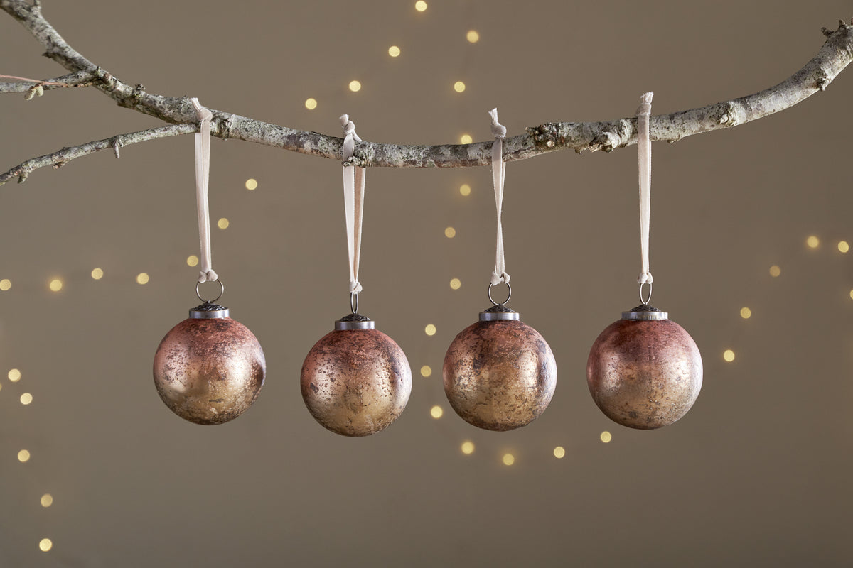 Pasali Baubles - Copper Smoke - (Set of 4)