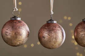 Pasali Baubles - Copper Smoke - (Set of 4)