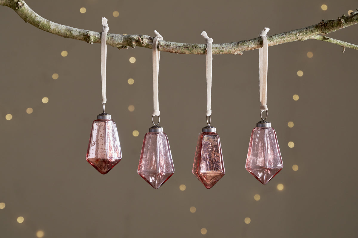 Ratnam Baubles - Mixed Antique Pink - (Set of 4)