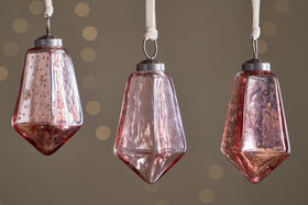 Ratnam Baubles - Mixed Antique Pink - (Set of 4)