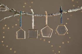 Tiny Kiko Frame Decorations - Aged Antique - (Set of 4)
