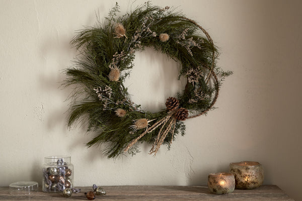 Adiela Wreath - Natural & Moss