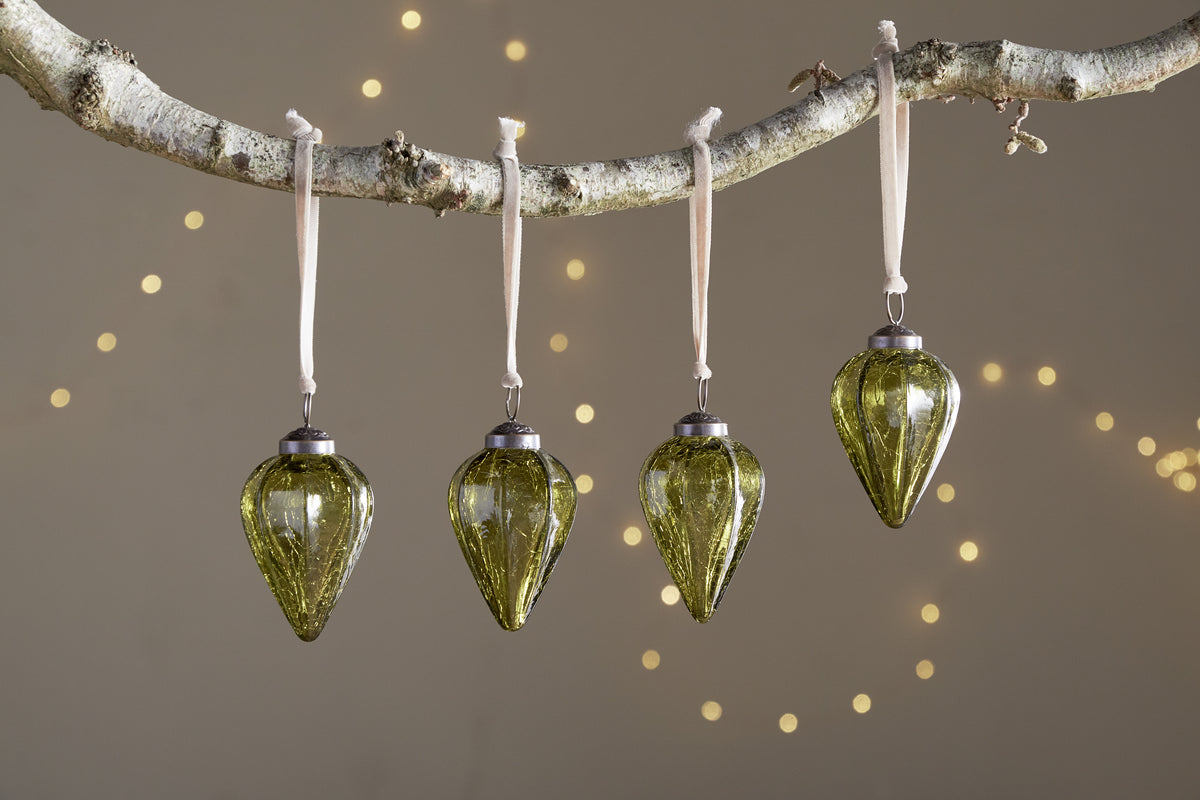 Khela Baubles - Moss (Set of 4)