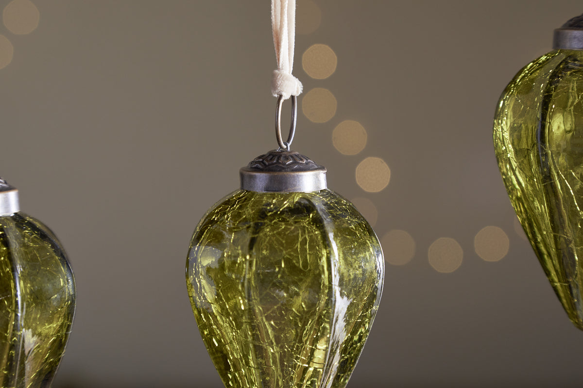 Khela Baubles - Moss (Set of 4)