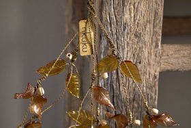 Parili Glass Leaf Swag - Ochre