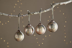 Mavu Baubles - Rustic Bronze & Green - (Set of 4)