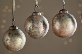 Mavu Baubles - Rustic Bronze & Green - (Set of 4)
