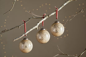 Kecci Baubles - Antique Champagne - (Set of 3)