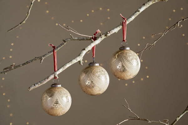 Kecci Baubles - Antique Champagne (Set of 3)