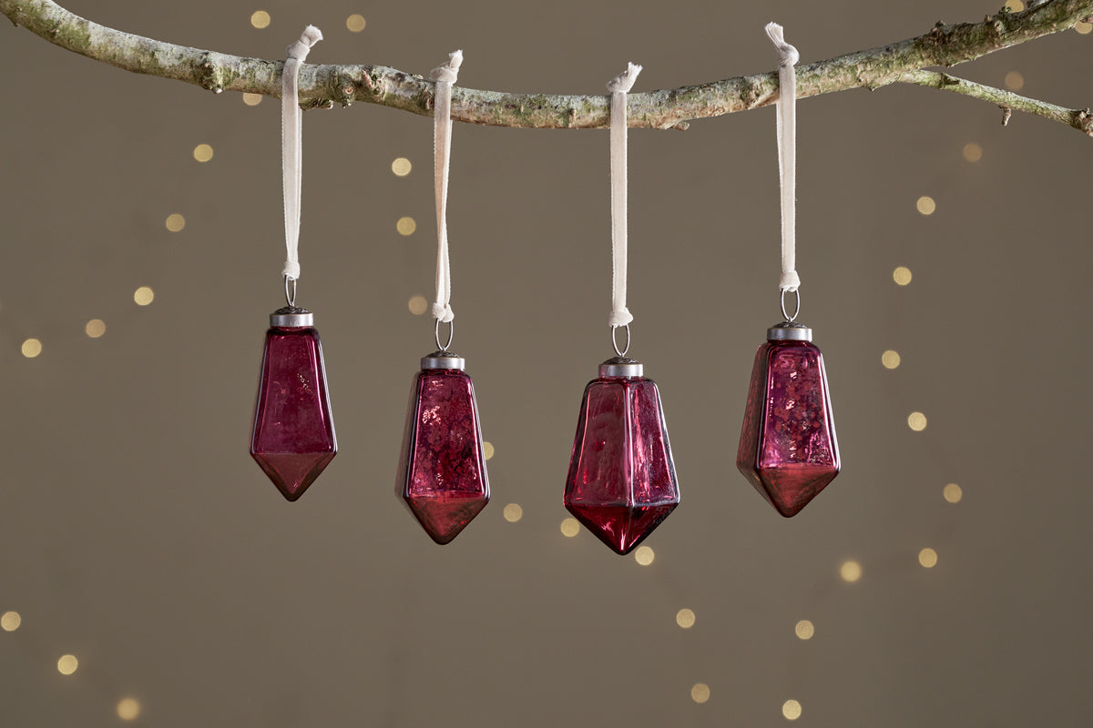 Ratnam Baubles - Mixed Merlot - (Set of 4)