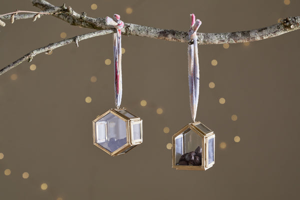 Tiny Kiko Box Decorations - Antique Brass (Set of 2)