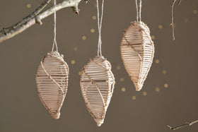 Sempala Wicker Baubles - Natural - (Set of 3)