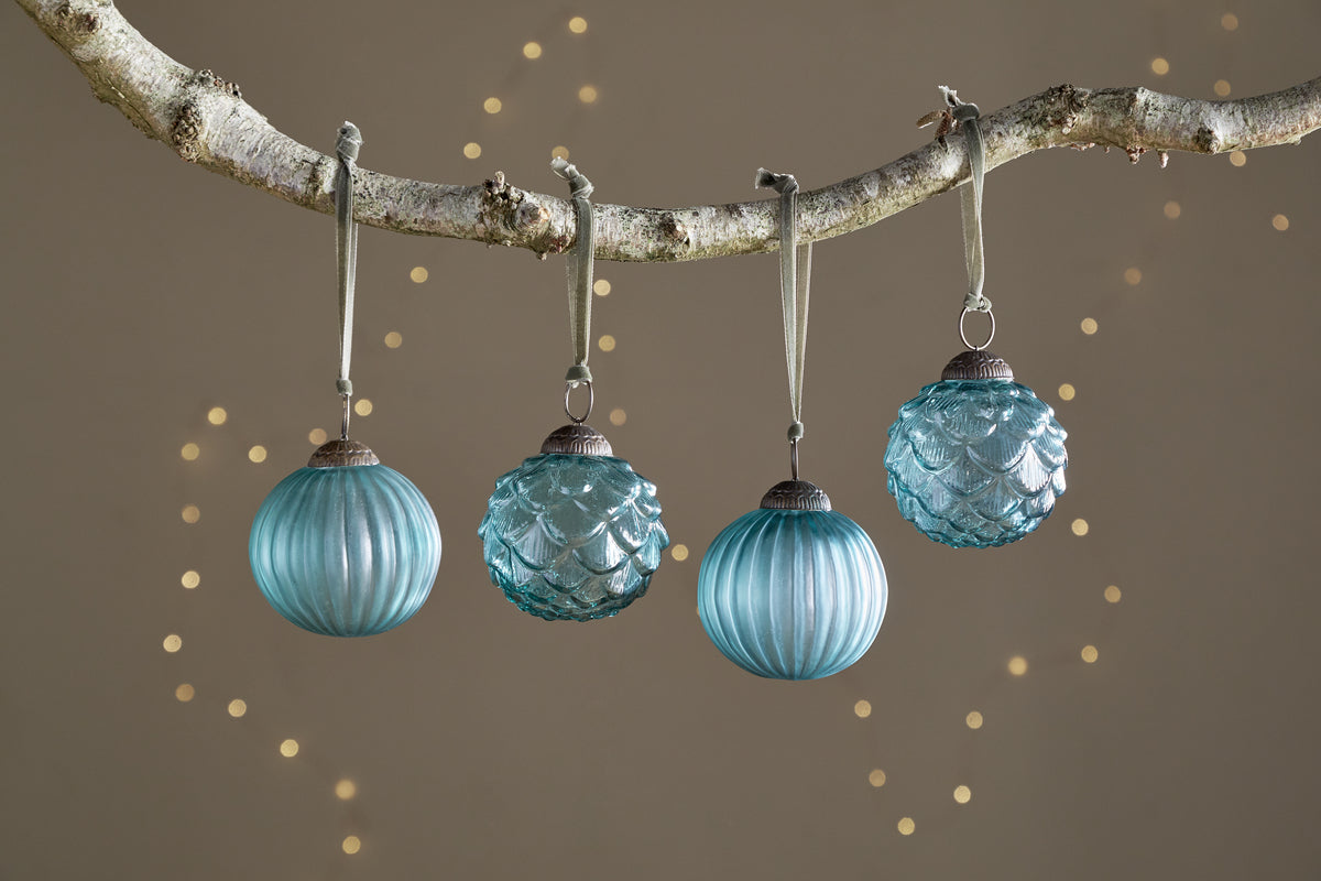 Hara Baubles - Antique Teal - (Set of 4)