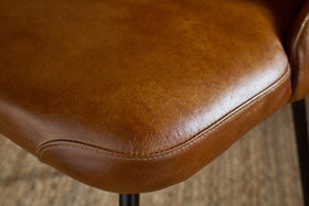 Harsha Leather Dining Chair - Aged Tan
