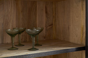 Valin Mango Wood & Glass Cabinet - Natural