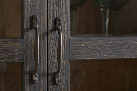 Valin Mango Wood & Glass Cabinet - Natural