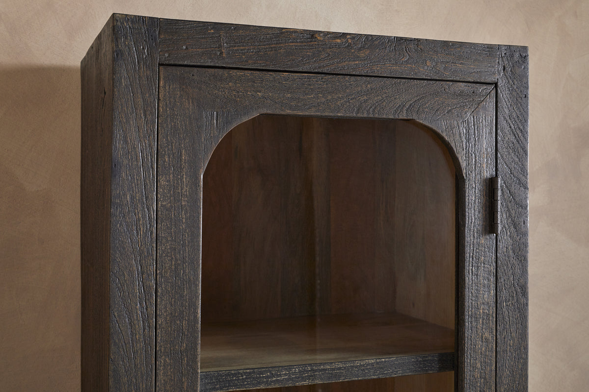Valin Mango Wood & Glass Cabinet - Natural