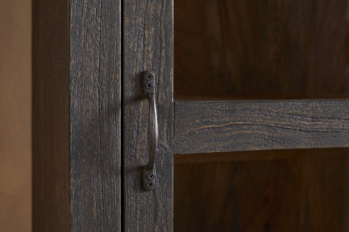 Valin Mango Wood & Glass Cabinet - Natural