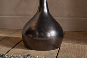 Israj Marble & Iron Side Table - Aged Black