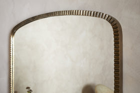 Juhli Arched Mirror - Aged Antique Brass - Large