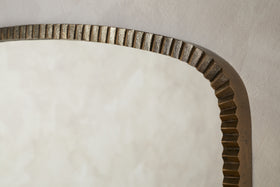 Juhli Arched Mirror - Aged Antique Brass - Large