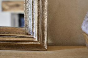 Yamuna Rectangular Mirror - Aged Antique Brass