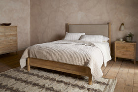 Sri Mango Wood Bed - Natural