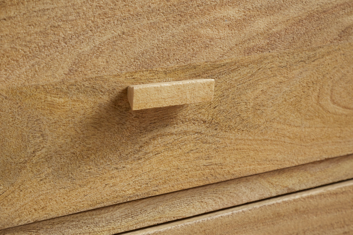 Sri Mango Wood Bedside Table - Natural