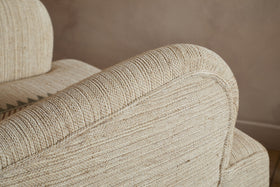 Zairya Jute & Cotton Armchair - Natural & Rust