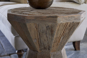 Juhi Reclaimed Wood Side Table - Natural