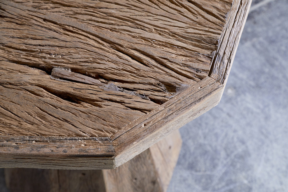 Juhi Reclaimed Wood Side Table - Natural