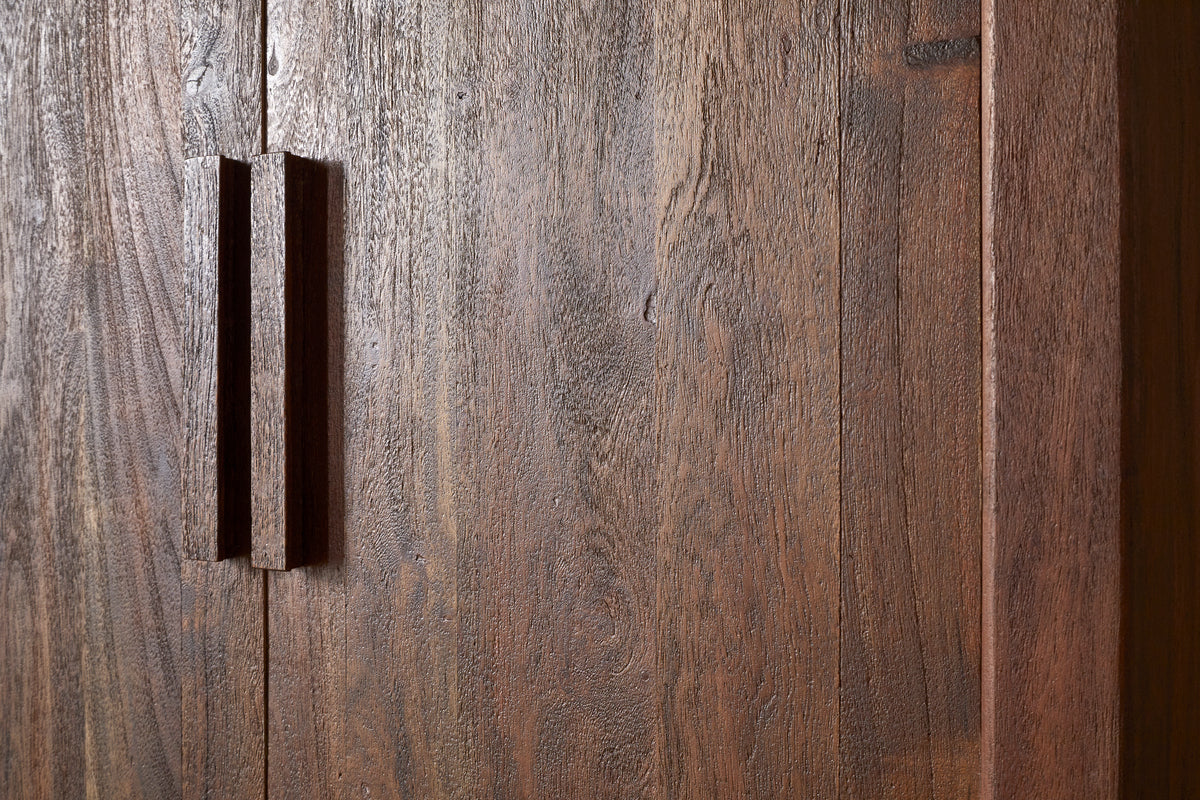 Anbu Acacia Wardrobe - Washed Walnut