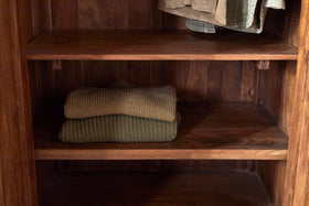 Anbu Acacia Wardrobe - Washed Walnut