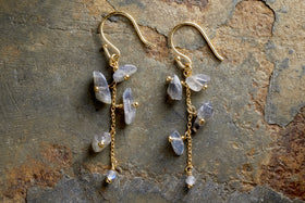 Jaradi Labradorite Earrings - Gold