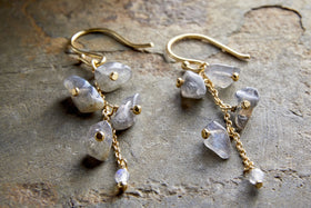 Jaradi Labradorite Earrings - Gold