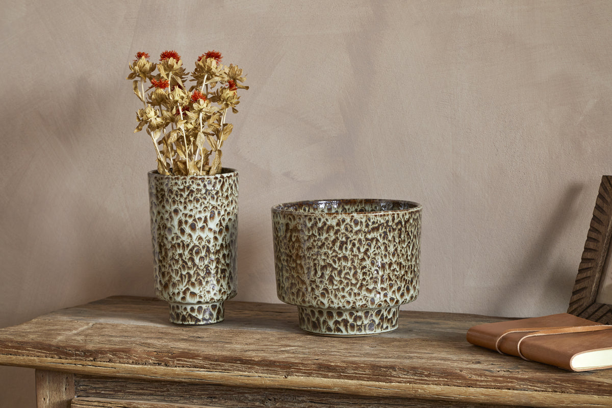 Uzuri Planter - Brown - Wide
