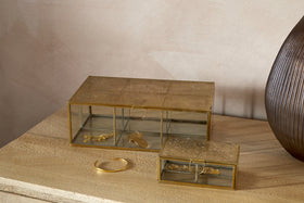 Kijang Jewellery Box - Brass & Clear