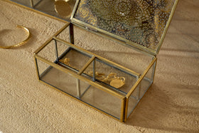 Kijang Jewellery Box - Brass & Clear
