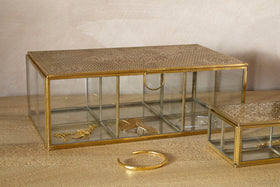 Kijang Jewellery Box - Brass & Clear