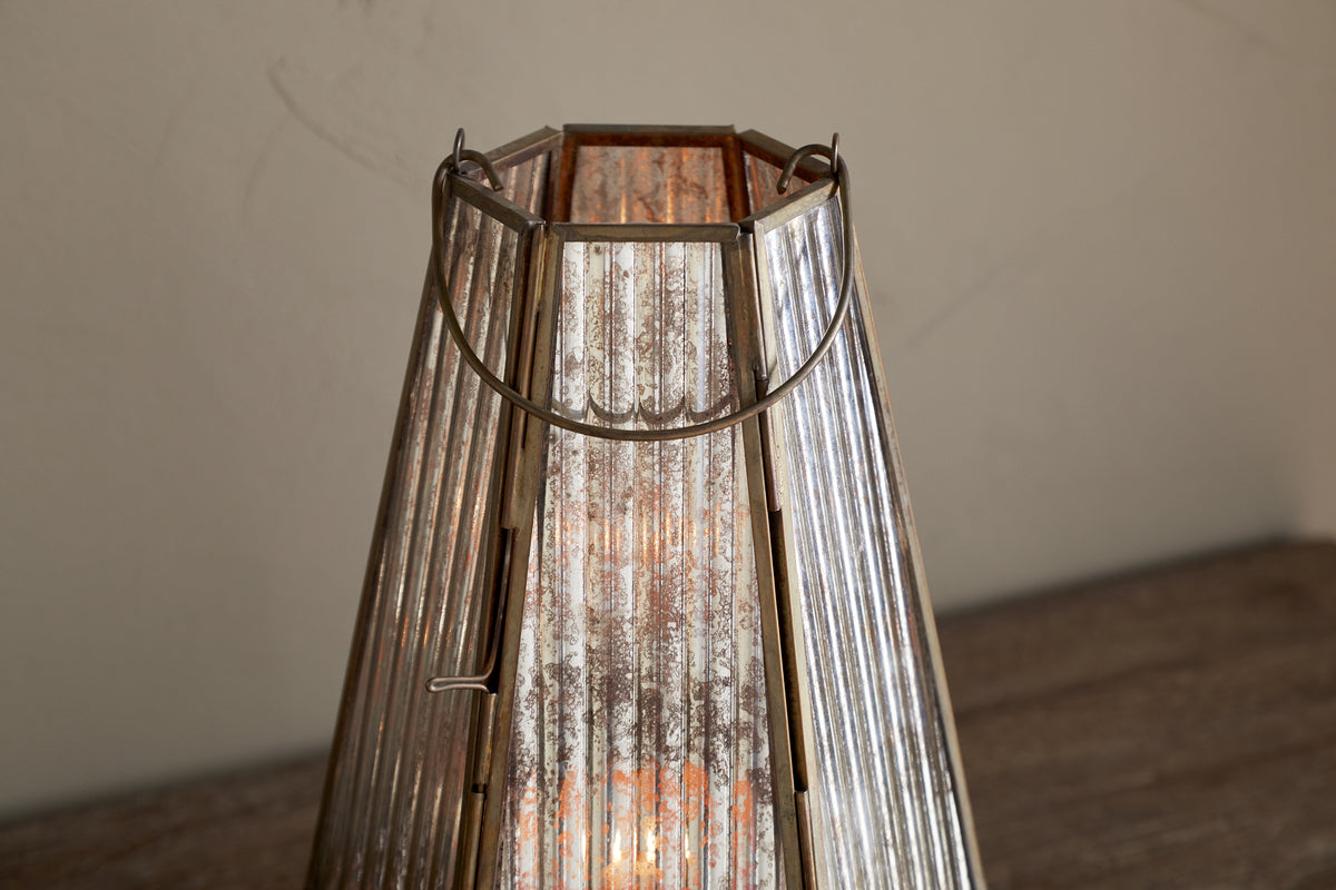 Igbo Lantern - Brass & Clear
