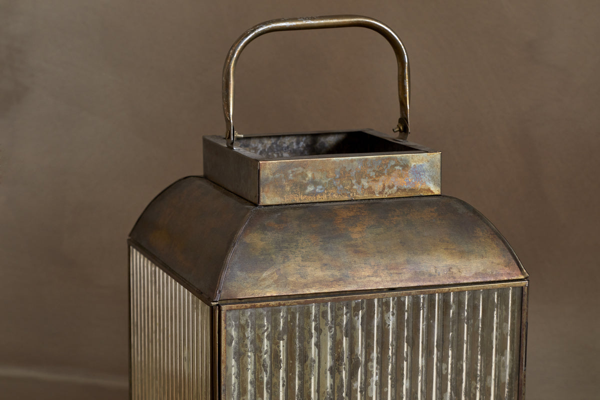 Ruala Lantern - Brass & Clear
