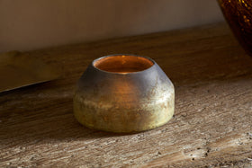 Singal Candle Holder - Green Smoke