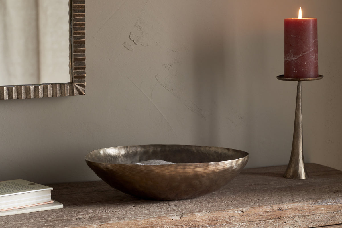 Malar Hammered Bowl - Brass