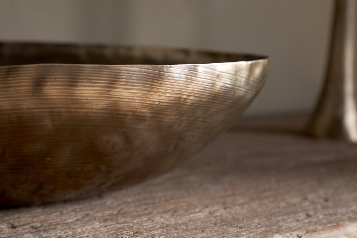 Malar Hammered Bowl - Brass