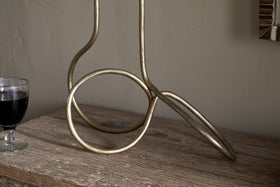 Ayee Twisted Candle Holder - Brass