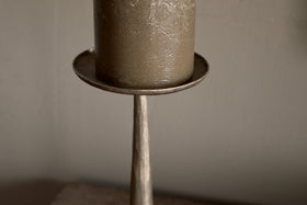 Lora Pillar Candle Holder - Brass