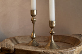 Aarya Candlestick - Brass - (Set of 2)