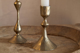 Aarya Candlestick - Brass - (Set of 2)