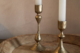 Aarya Candlestick - Brass - (Set of 2)
