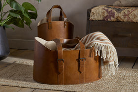 Panasi Leather Storage - Tan